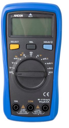 Ancor True Rms 12 Function Digital Multimeter