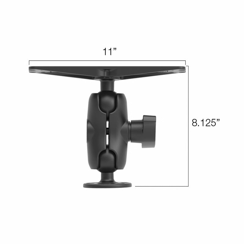 Lowrance Mb-36 2-1/4"" Ball Mount Bracket With Short Arm For 10"" Units