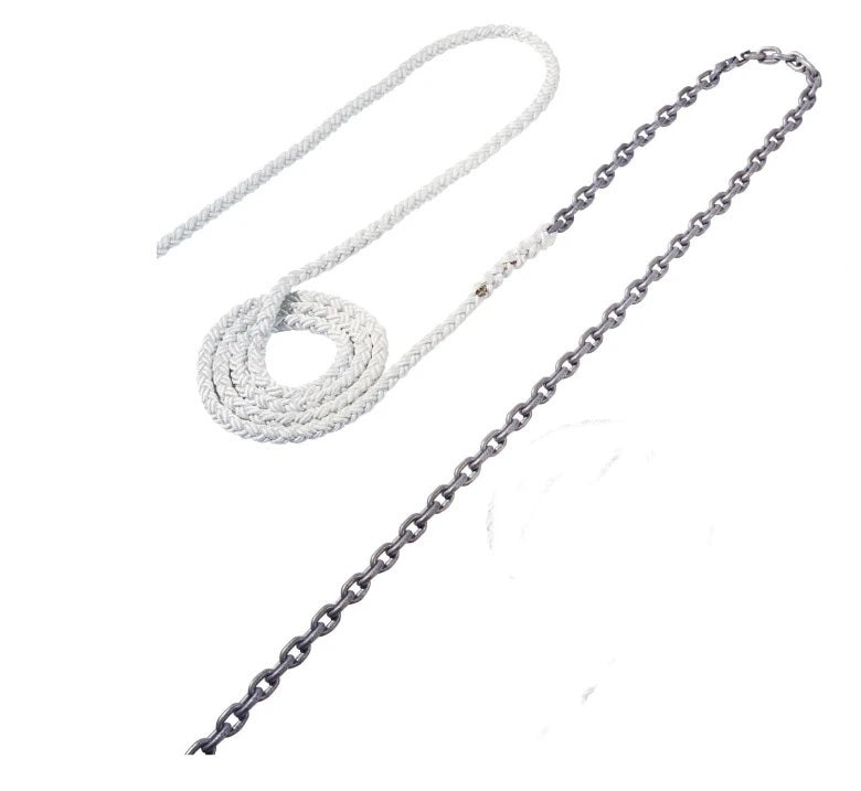 Maxwell 25' Of 3/8"" Ht Chain Splice To 250' Of 5/8"" Nylon Brait Line