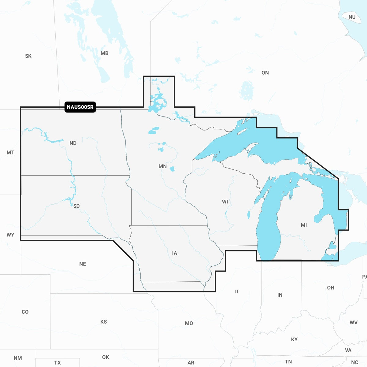 Navionics Plus Naus005r U.s. North Microsd