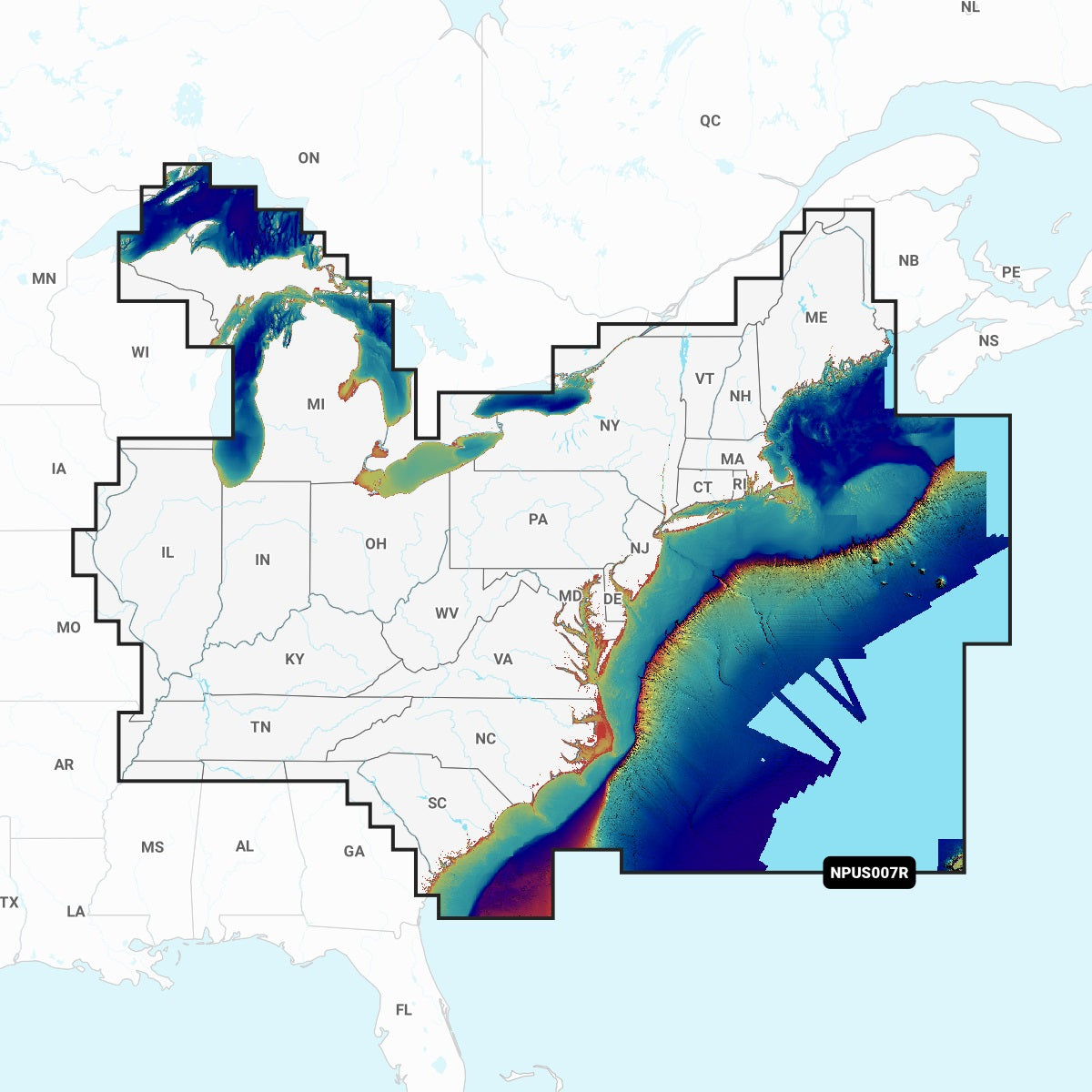 Navionics Platinum+ Npus007r U.s. East Microsd