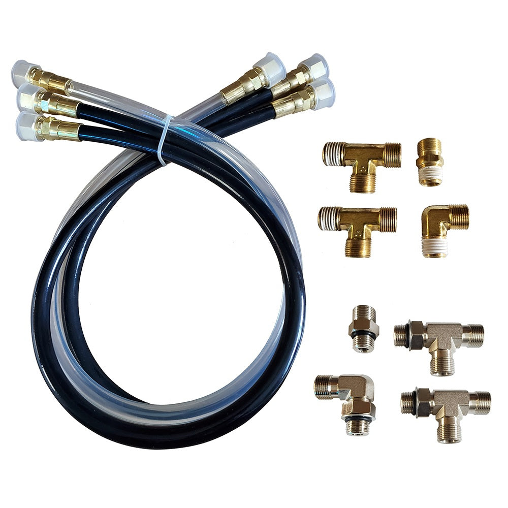 Octopus 30"" Hose & Kitting Kit Includes Orb & Npt Helm Fittings