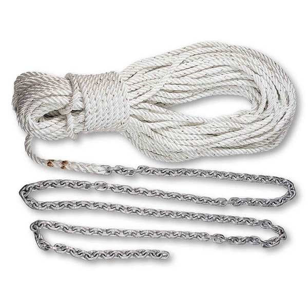 Powerwinch P10293 Anchor Rode 150' 1/2"" Rope 10' 1/4"" Chai